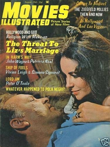 MOVIES ILLUSTRATED magazine side cover August 1965